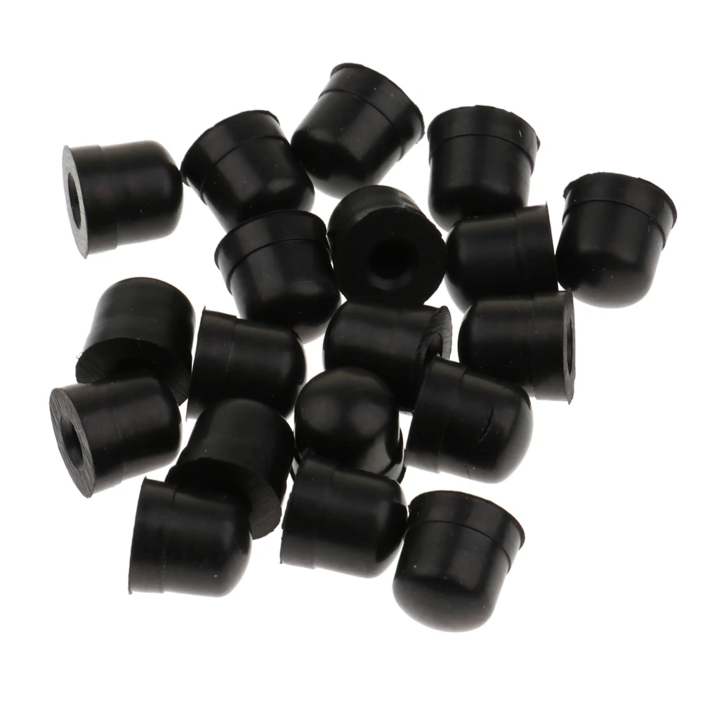 20 Pcs Trombone Slide Bow Rubber End Tip Bumper for Trombone Repair Parts