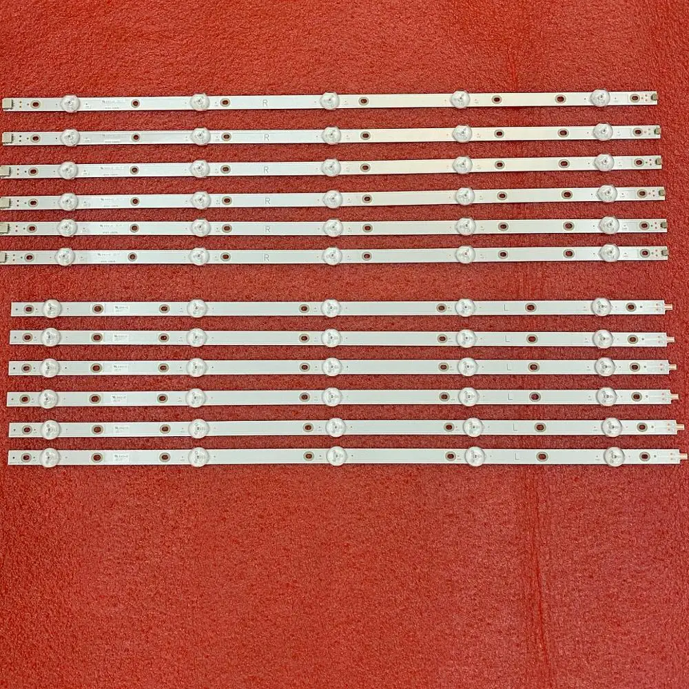 Nuovo 12 Pcs Striscia Di Retroilluminazione A Led Per 55Pus7503 55Pus6162 55Pus6262 55Pus6753 55Pus7303 55Pus6703 Lb55073 V1_02 55Pus6412 55Pus6503