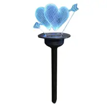 Солнечная газонная лампа Водонепроницаемая IP65 наружная подсветка для сада Антикоррозийная термостойкая прочная