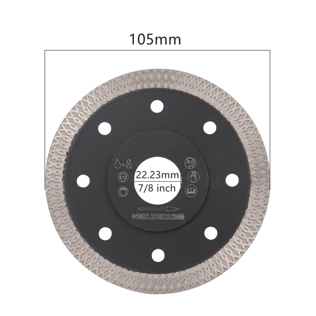 Free Shipping 105/115/125mm Angle Grinder Turbo Diamond Saw Blade Disc For Tile Marble Ceramic Grainite Porcelain Cutting Tools 105mm