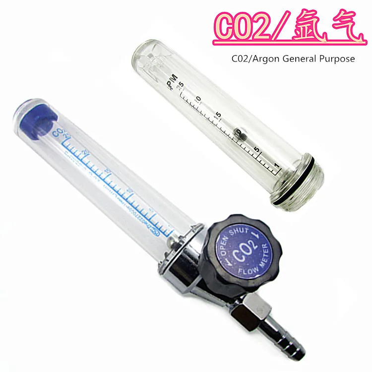 

Carbon dioxide flowmeter argon gas meter dual-purpose barrel argon gas flowmeter carbon dioxide gas welding accessories