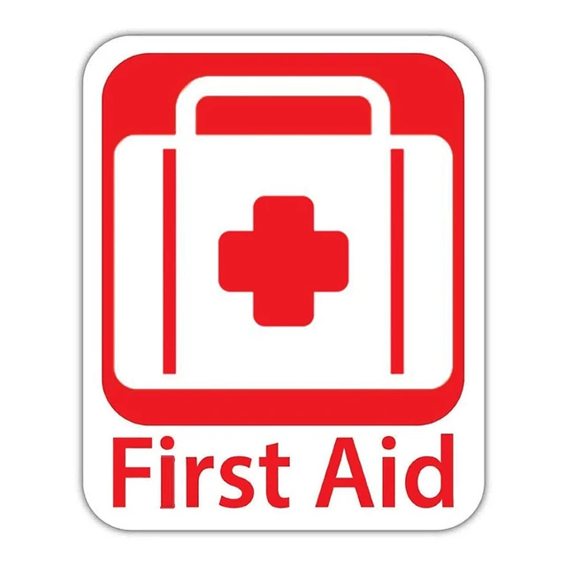 10 Pcs First Aid Kit Sign Stickers Safety Sign Labels Clearly Visible For  Indoor And Outdoor Use Home Schools & Business 4"x 5" - Quotes & Words -  AliExpress