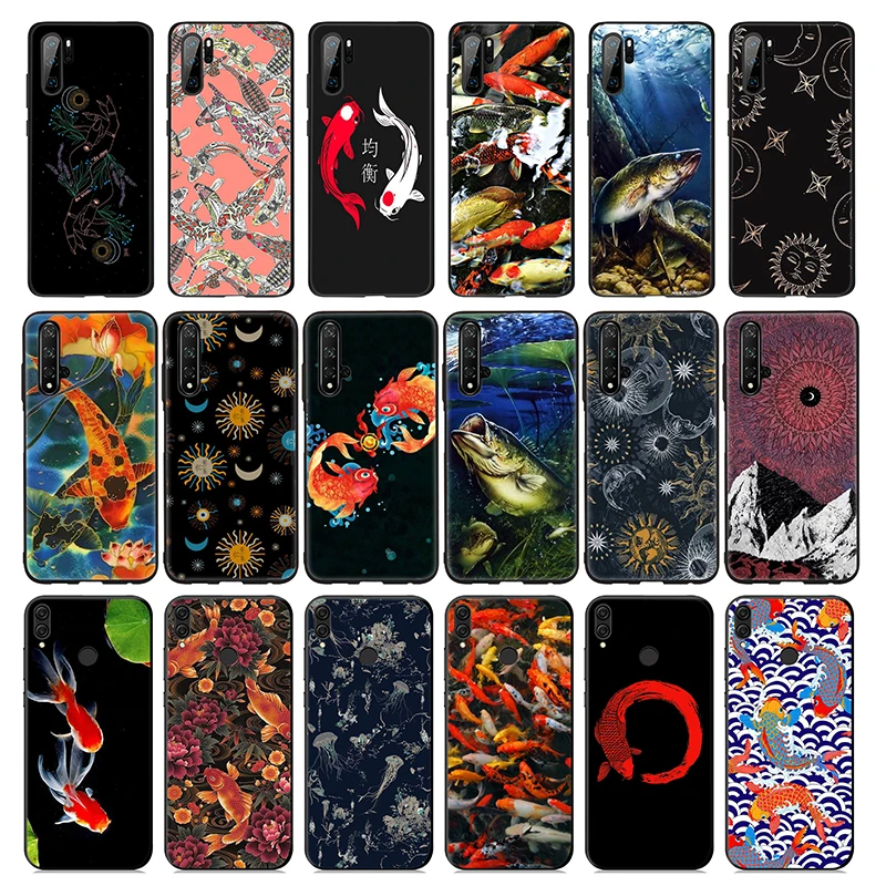 Мягкий силиконовый чехол Lakes Koi Fish для Huawei P30 P20 P10 Lite Pro P Smart Plus 2018 2019 Z |