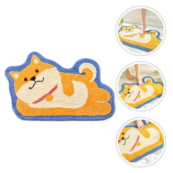 

1pc Mat Polyester Non-slip Thickened Absorbent Premium Dog Mat for Washroom Bathroom Door