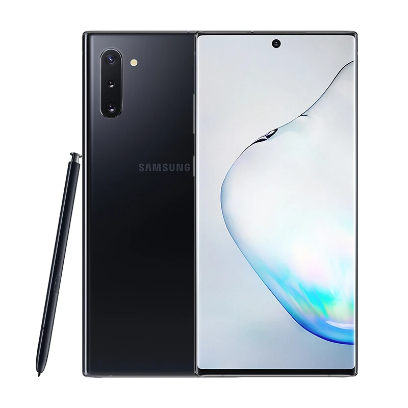 Samsung Galaxy Note 10 Android9.0 6," AMOLED Полный экран 2280*1080 8G 256G отпечаток пальца+ лицо ID 3500 мАч Восьмиядерный 4 камеры S ручка