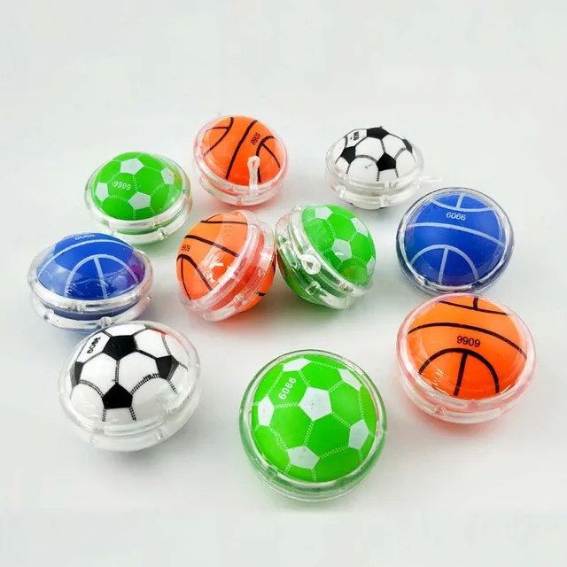 10Pcs/lot Cute Football Basketball Yoyo Toys Kids Yo-Yo Creative Yo Yo Toys For Children Baby Kids Creative Classic Toys 3