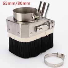 Nettoyeur de couvre chaussures anti poussière, Double porte 65mm/80mm, Machine à graver, routeur CNC, outils pour le travail du bois, 1 pièce
