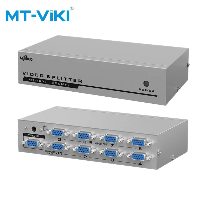 

MT-VIKI VGA Video Splitter Verteiler 1 eingang 8 Ausgang fьr Gemeinsame Lcd-monitore MT-2508