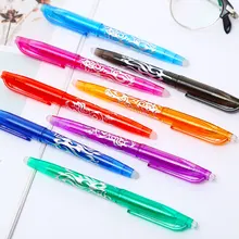 8 цветов стираемая гелевая ручка Kawaii радужные цветные креативные школьные офисные товары Kawai милые канцелярские принадлежности 0,5 мм вещь