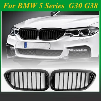 

1 Pair: G30 M5-Style Kidney ABS Plastic Gloss Black Front Racing Grill Grille for BMW G30 G38 New 5 Series 2018-IN