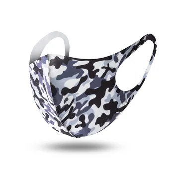 

3PCS Camouflage Colourful Breathable Reusable Face Masks Anti Dust Earloops Face Mouth Mask