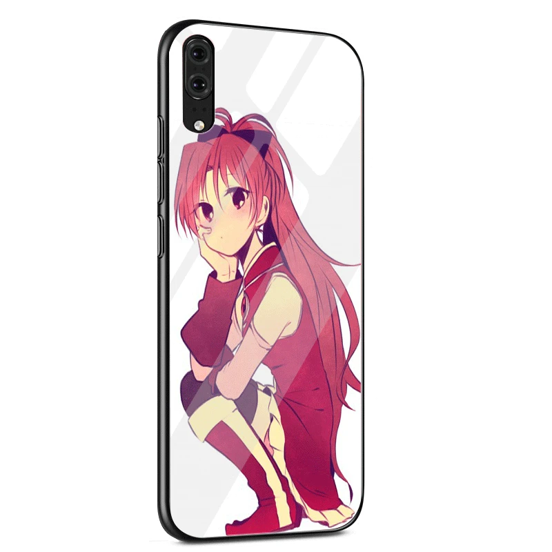 Чехол для телефона стекло для huawei P30 P20 P10 Honor 10 8X Y6 Y9 mate 20 Lite Pro P Smart Cover Sakura kouko Puella Magi Madoka Magica - Цвет: G3