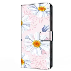 Elegant Leather Flip Case - Wallet Stand with Magnetic Flower Design for OPPO A74 (3)
