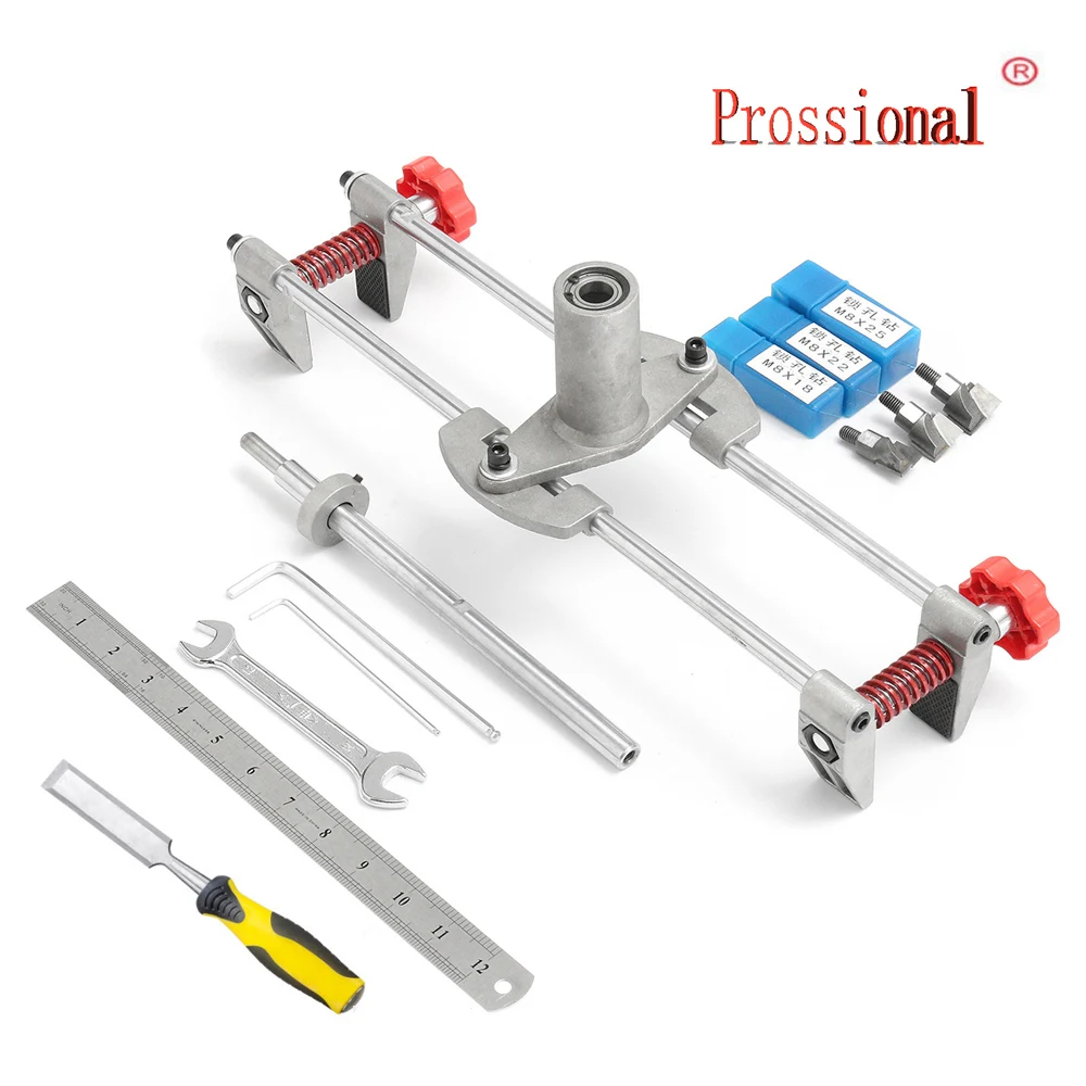 

Free Shipping 9Pcs Mortice Door Fitting Jig Lock Mortiser DBB Key JIG1 With 3 Cutters Case Woodworking Tool Maintenance Set