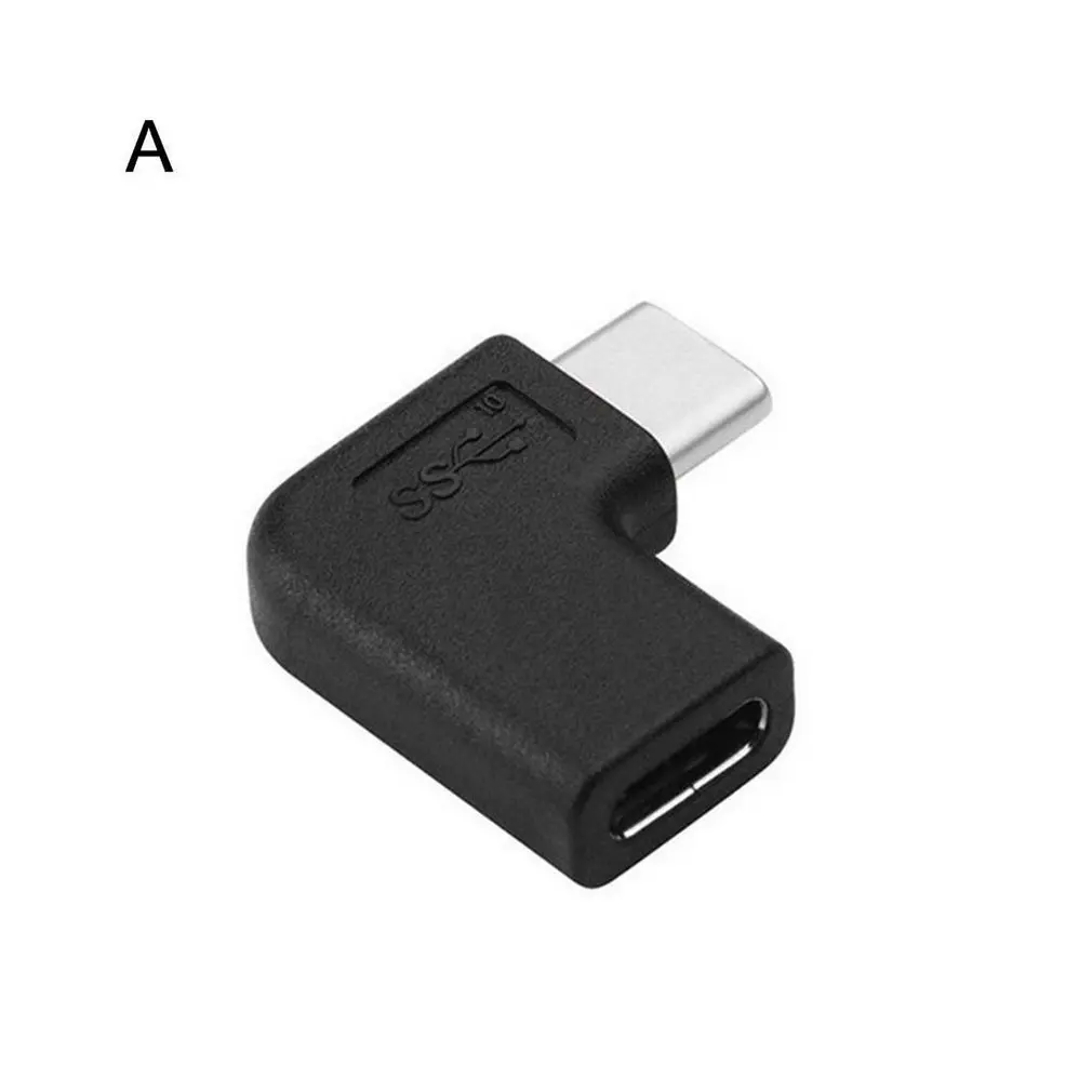 2 шт) 90 градусов USB C type C адаптер «Папа-мама» правый и левый угловой USB-C USB 3,1 type-C папа-мама удлинитель
