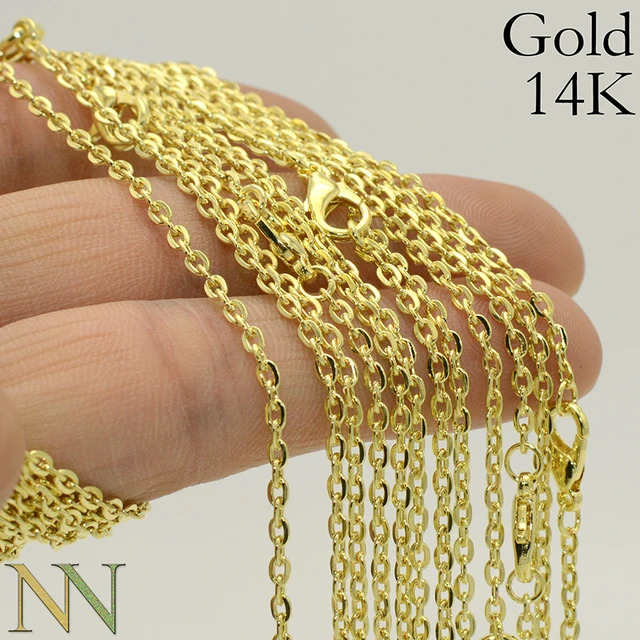 Women 16k Necklace Chain Gold 