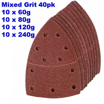 

Sanding Discs Sheets Sandpaper Detail Palm Sander Pad 60-240 Grit 10 Holes Hook Loop Sanding Disc Abrasive Tools For Polishing
