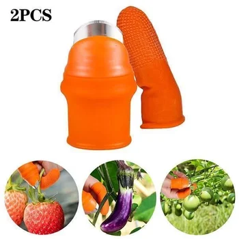 

Silicone Thumb Knife Finger Protector Vegetable Harvesting Knife Plant Blade Scissors Cutting Rings Garden Gloves