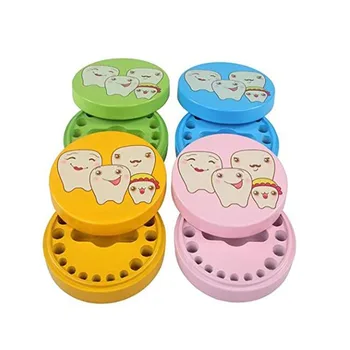 

1set Wooden Baby Tooth Box Organizer Milk Teeth Storage Umbilical Lanugo Save Collect Baby Souvenirs Gifts