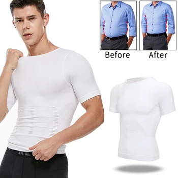 

Men Slimming Body Shaper Belly Control Shapewear Shapers Modeling Underwear Waist Trainer Corrective Posture Vest Corset