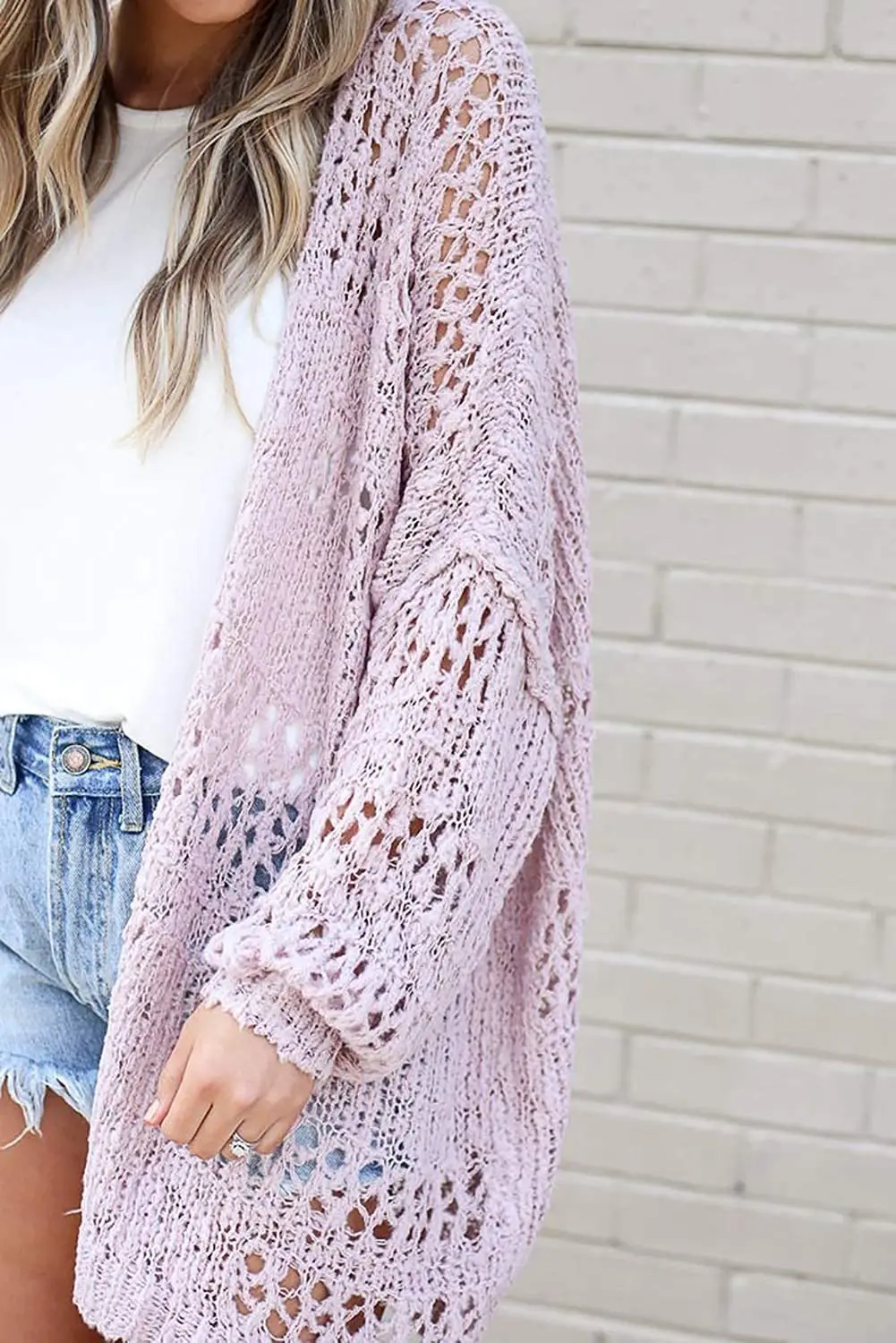 Women Cardigan Casual Loose Open stitch 