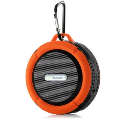 C6 Portable Bluetooth Speaker Outdoor Suction Audio Sound Mobile Phone Car Subwoofer Shower Small Mini Waterproof Loudspeaker best pc speakers