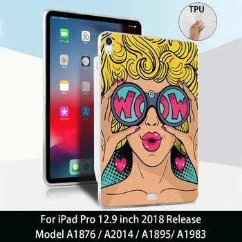 

MTT Tablet Case For iPad Pro 12.9 inch 2018 Soft TPU Back Cover Protective Shell Funda A1876 A2014 A1895 A1983