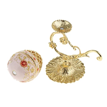 

Mini Enamel Easter Egg Box Trinkets Ring Holder Box Stand Jewelry Display