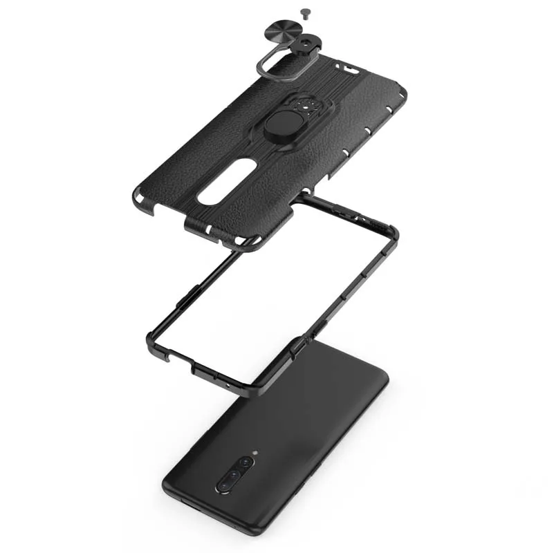Бронированный чехол для Oneplus 6, 6 T, 7 Pro, one plus, 6 T, 7, 1+ 7, чехол силиконовый ударопрочный с кольцом, Магнитный чехол для телефона