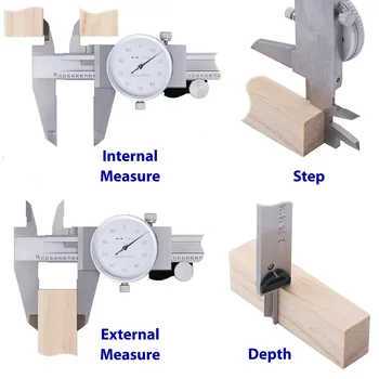 

Supply Dial Caliper 1pc 6 inch Vernier DIY Measurement Ruler Micrometer