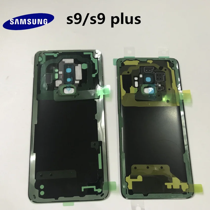 SAMSUNG Galaxy S9, G960, S9+ plus, G965, Задняя стеклянная крышка для батареи, задняя дверь, корпус, чехол, Задняя стеклянная крышка, запчасти
