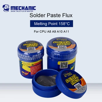 

MECHANIC 158 Degree Solder Paste Flux For IPhone CPU A8 A9 A10 A11 Low Temperature Non Clean Welding Fulx BGA Welding Tools