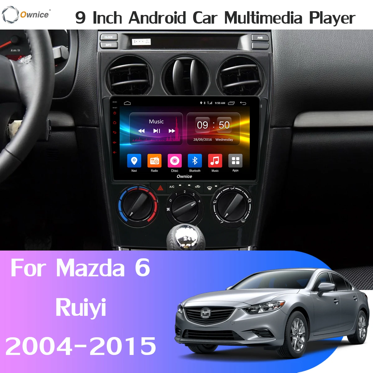 9 &quot360 ° панорамный Android автомобильный DVD плеер для Mazda 6 2004 2015 Mazda6 Ruiyi Автомобильный