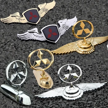 

Car Front Hood Emblem Sticker for Mitsubishi Logo Outlander Lancer 10 9 Pajero Grandis Delica Colt Triton Head Badge Styuling