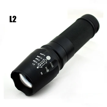 

Zoomable XM-L2 LED Flashlights Torch lampe torche high bright flash light lamp Protable for 18650 /AAA battery linternas
