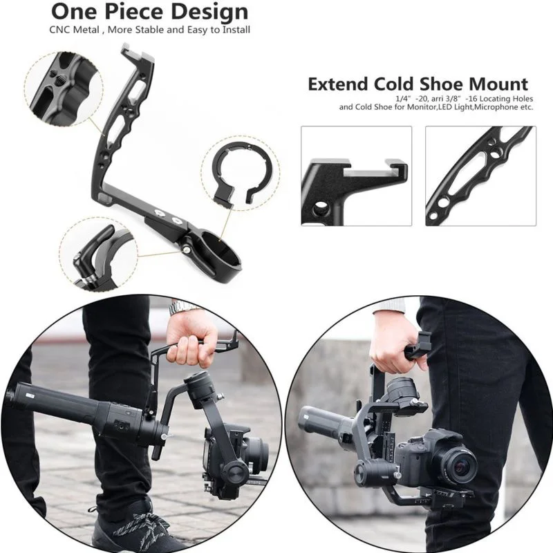 Ручные Ручки Расширение ручки аксессуары для стабилизаторов для DJI Ronin-s Портативный DH09 практичный Универсальный
