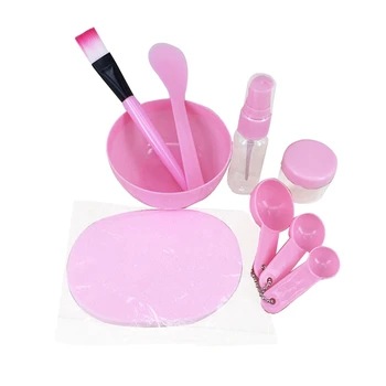 

Facial Mask Bowl Stick Brush Measuring Spoon Face Wash Bubbling Bottle Spray Bottle Beauty Set Makeup Tool