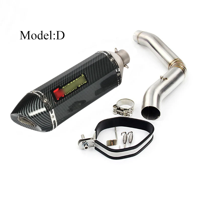 TRK502 комплект глушителя для мотоцикла Benelli trk 502 Exhasut Mid Link Соединительная труба выхлопная труба с DB Killer - Цвет: D
