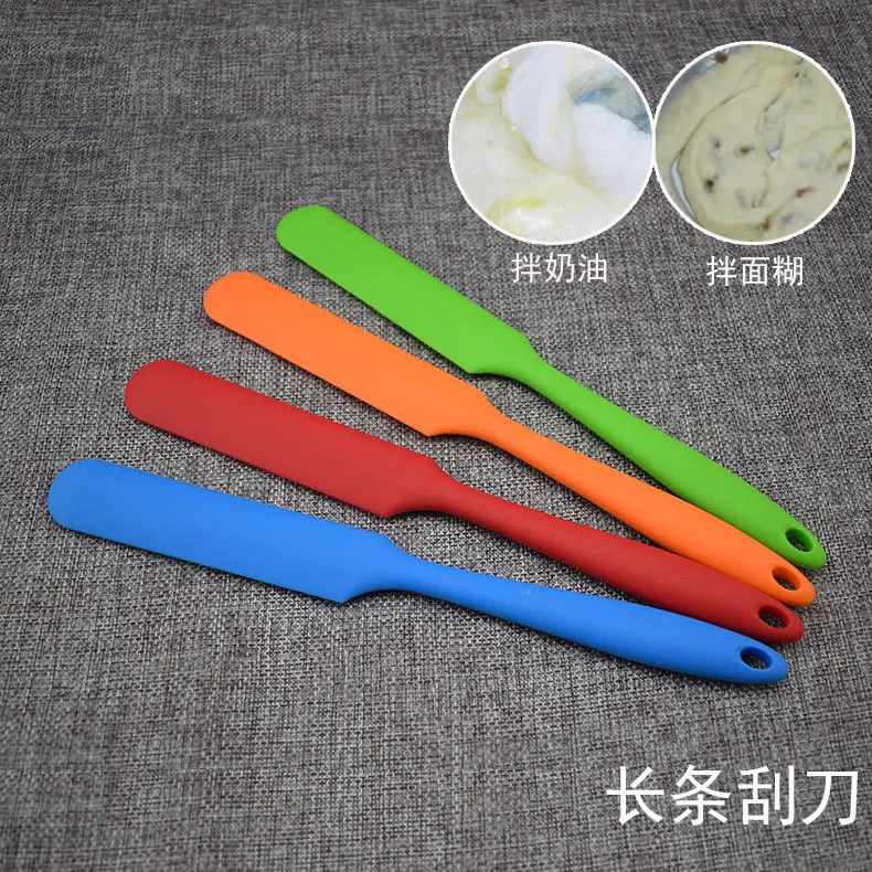  Silicone spatula cream Baking Cream Mixing Butter scraper Brush Cake Smoother Polisher Cake Fondant