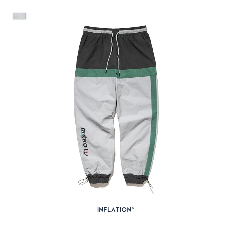 Мужские спортивные штаны с цифровой печатью в стиле хип-хоп, мужские спортивные штаны с завязками, Свободные Мужские штаны 93431W - Цвет: Grey