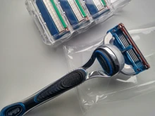 4 unids/lote cuchillas de afeitar 5 capa de hojas de afeitar para Gilettee de energía de fusión de afeitar cuchillas Gillette Proglide máquina