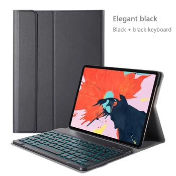 

English Keyboard For iPad Pro 11 2020 Keyboard 7 Color Backlit Bluetooth Keyboard with Leather Case For iPad Pro 11 2020 Case