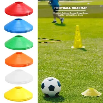 

Durable Marker Discs Classic Delicate 30pcs Pressure Resistant Disc Cones Soccer Drill Agility Training Cone Markers