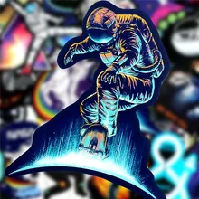 

10/30/50pcs Outer Space Astronaut Graffiti Stickers Cartoon Decals Skateboard Laptop Luggage Phone Bike Motorcycle Car Sticker