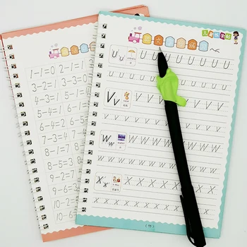 

2 Books Learning Numbers In English Addition and subtraction Art Book Baby Copybook For Calligraphy Writing Kids Lettering Toy