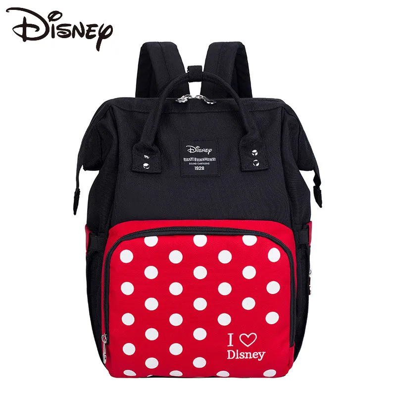 

Disney Minnie New Fashion Female Baby Bag Shoulder Portable Multifunctional Large Capacity Mommy Bag