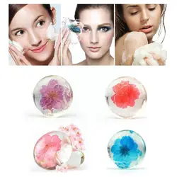 Amino Acid Transparent Flower Soap Face Whitening Moisturizing Bath Control Salt Soap Balls Handmade Acne Cleansing Bubble I8w4