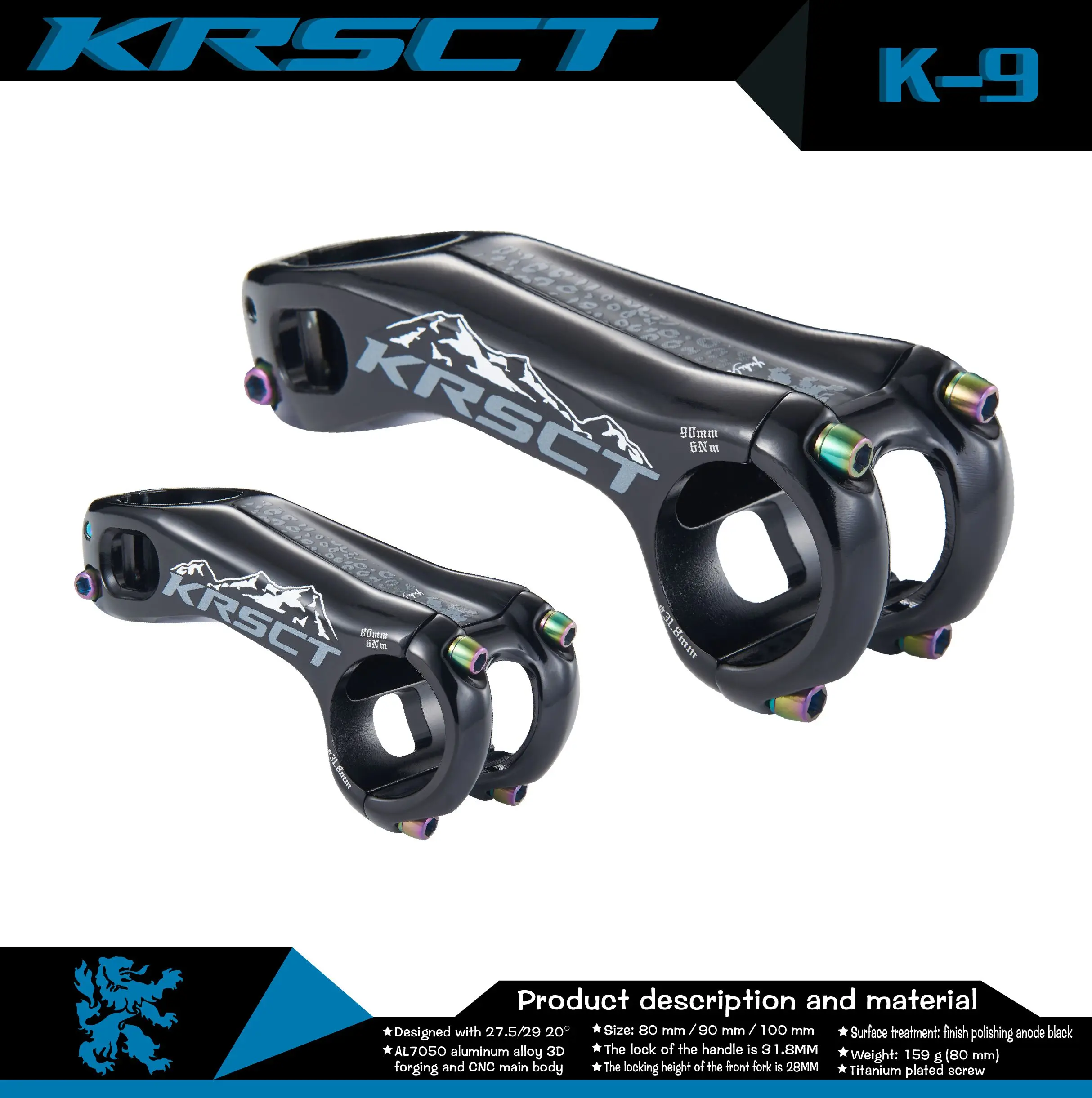 Krsct-新しいcncマウンテンバイクステム,ロードバイク,20度,28.6x31.8mm x 100/mm,サイクリングパーツ -  AliExpress スポーツ  エンターテイメント