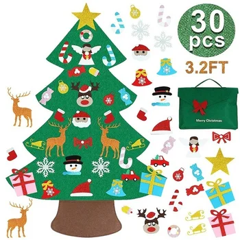 

Christmas Wall Decoration Non-woven Fabric Snowman Exquisite DIY Christmas Tree DIY Snowman Exquisite