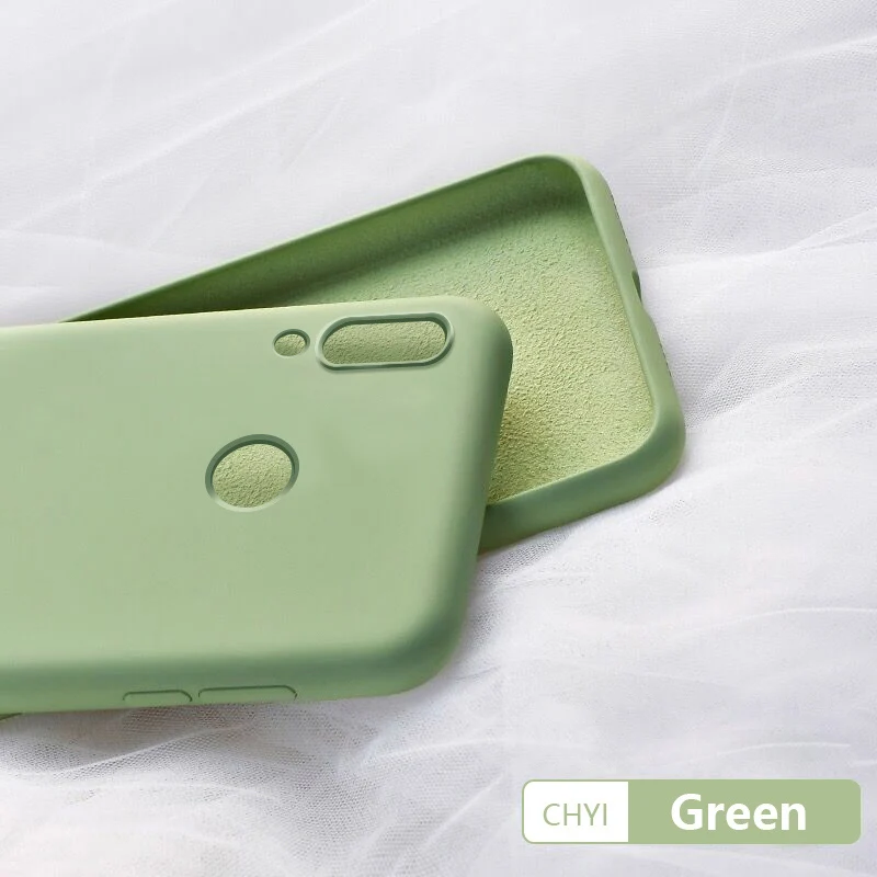green Чехол chyi для huawei p20 p30 p9 lite mate 20 pro y9 p smart honor 8x 10i 9 lite жидкий силиконовый мягкий ТПУ чехол funda shell - Цвет: green